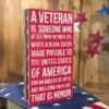 A Veteran Box Sign