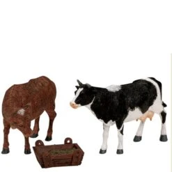 Feeding The Cow And Bull