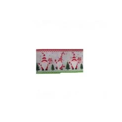 2.5IN Red White Green Gnome Ribbon