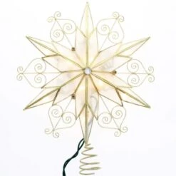 Multi-Pointed Capiz Star Treetopper