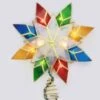 10-Light Multi-Color Capiz Star Tree Topper