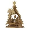 Olive Wood Tree Shape Nativity Grotto