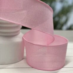 2.5 Inch Pink Solid Ribbon