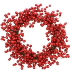 20in Red Crab Apple Wreath