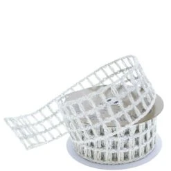 2.5 Inch Glitter Wool Mesh Ribbon