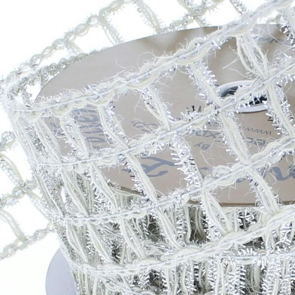 2.5 Inch Glitter Wool Mesh Ribbon 2 2.5 Inch Glitter Wool Mesh Ribbon - Image 2