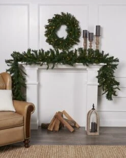 9ft X 18in Princess Pine Garland