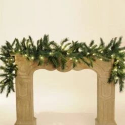 6ft X 14in Princess Prelit Pine Garland