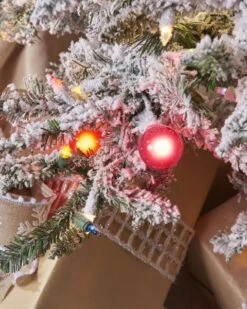7.5ft Flocked Balsam Pine With G40 Lights 7 7.5ft Flocked Balsam Pine With G40 Lights -SNW Decor Themes Shop 434136 3