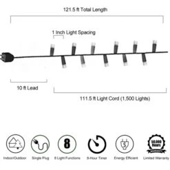 1500 Multicolored Compact Light Set 10 1500 Multicolored Compact Light Set -SNW Decor Themes Shop 440275 5