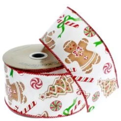2.5 Inch Gingerbread And Candy Ribbon