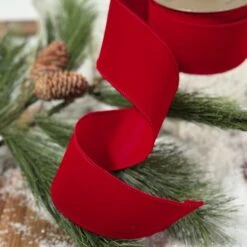 2.5 Inch Red Velvet Ribbon