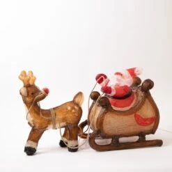 LED Santa With Sleigh