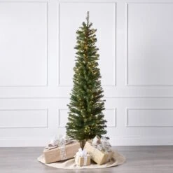 7.5ft Darwin Pencil Tree With LED Lights