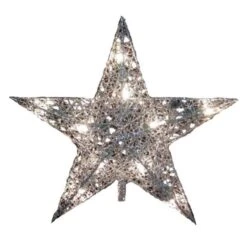 Silver Wire Star Tree Topper