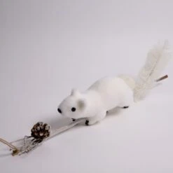 29 Inch White Squirrel On Branch