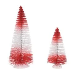 Peppermint Stripe Trees Set 2