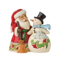 Pint Sized Santa And Snowman