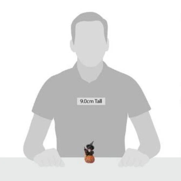 Black Cat On Pumpkin Mini Tabletop 3 Black Cat On Pumpkin Mini Tabletop - Image 3