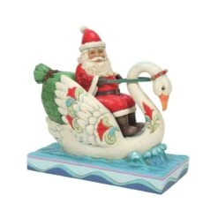 Santa Riding Swan