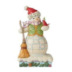 Snowman With Broom