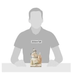 White Woodland Snowman With Deer -SNW Decor Themes Shop 6011616 3