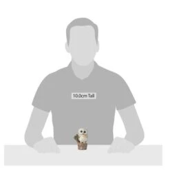 White Woodland Owl On Stump -SNW Decor Themes Shop 6011620 3