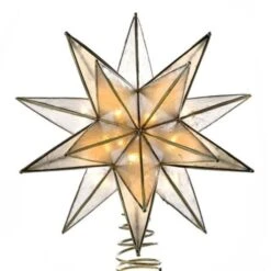 Gold Capiz Star Tree Topper