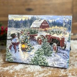 8X6 The Tree Farm Lighted Easel Back
