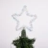 Cool White Silver Star Tree Topper