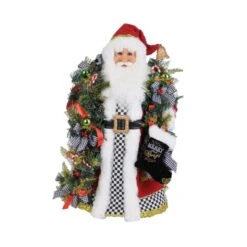 Lighted Merry And Bright Santa