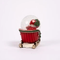 Santa On Sleigh Water Globe -SNW Decor Themes Shop F2208 4