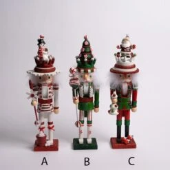 17.5in Peppermint Santa Nutcracker