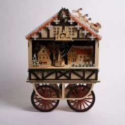 19 Inch Musical Christmas Village Wagon