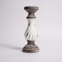 12 Inch White Enamel Pillar