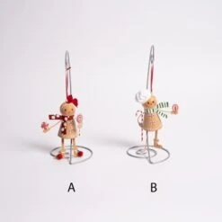 Metal Glitter Gingerbread Dangle /2