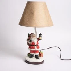 27 Inch Santa Cardinal Lamp