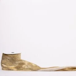 4 Inch Gold Metallic Ribbon