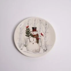 Snowman Snack Plate