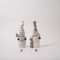 Small Metallic Snowman
