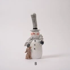 Small Metallic Snowman -SNW Decor Themes Shop TC00754 3