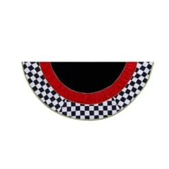 52" Black And White Checkered Tree Skirt