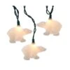 White Glitter Bear Light Set