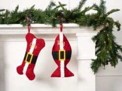 Bone Fish Santa Stocking